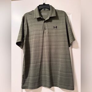 Under Armour Men’s Olive Green HeatGear Polo